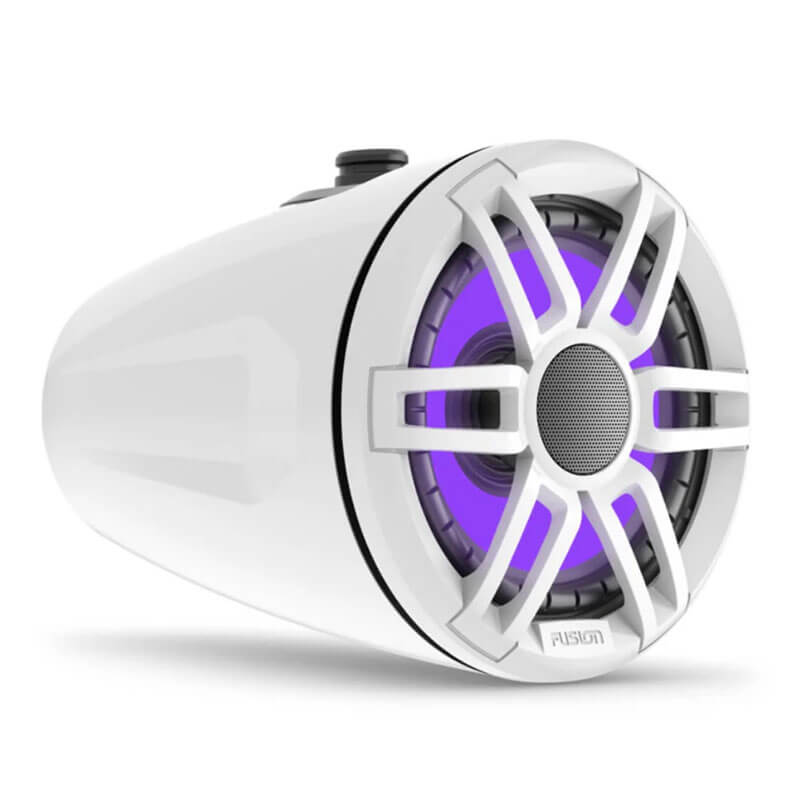 Fusion® XS Series Marine Wake Tower Speakers 6.5" 200-Watt Sports White Marine Wake Tower Speaker with RGB LED Lighting - Image 3